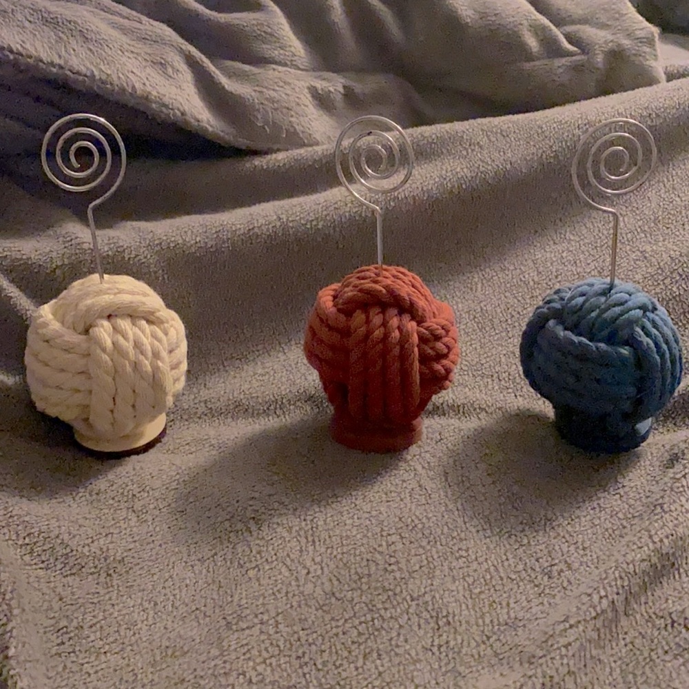 NWT Nautical Knot Photo Holders